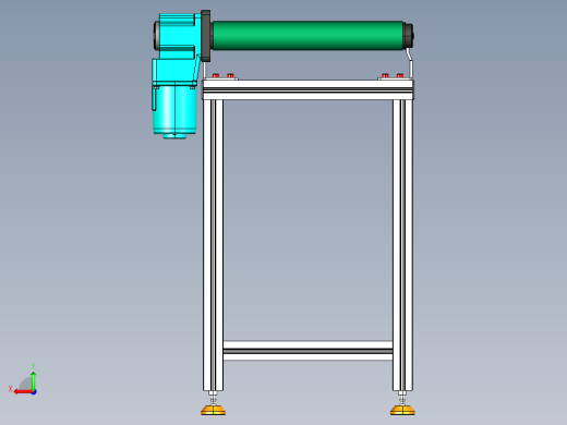 LE-XC5050-右直连驱动中载皮带线-负载80kg后视缩略图