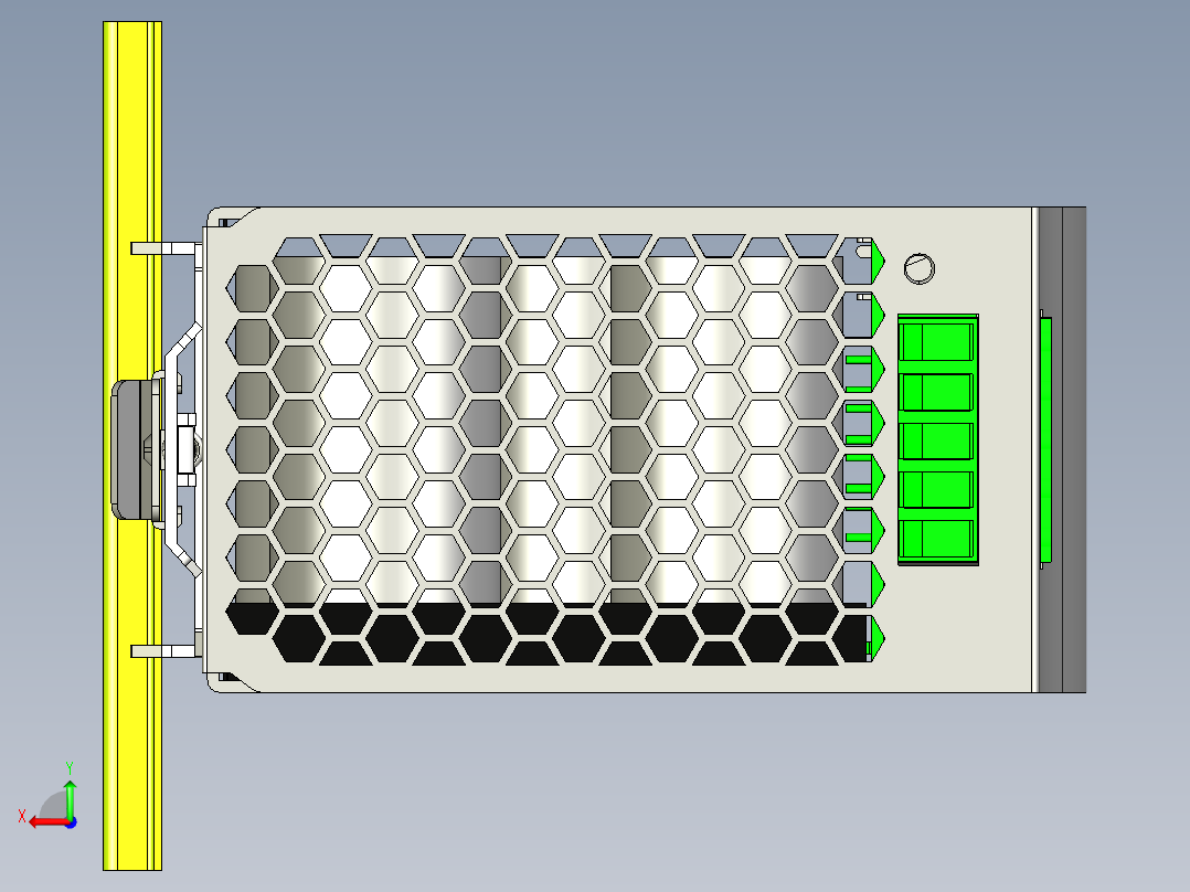明纬DBUF和DUPS系列开关电源合集轨道式后视图