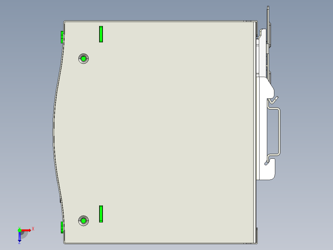 明纬DBUF和DUPS系列开关电源合集轨道式俯视图