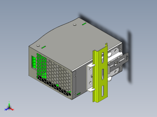明纬DBUF和DUPS系列开关电源合集轨道式正等轴测缩略图