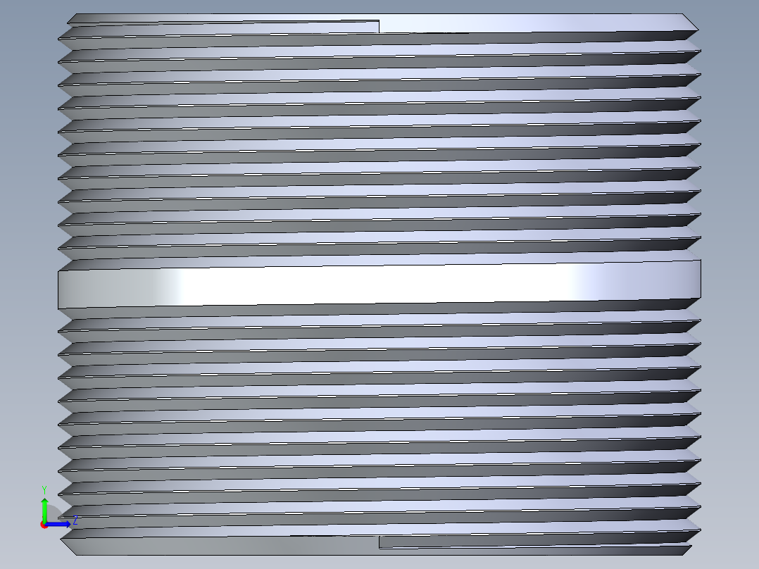 CPVC管件33-Sch80_Nipple_MPTxMPT_9861-251_2in x Close左视图