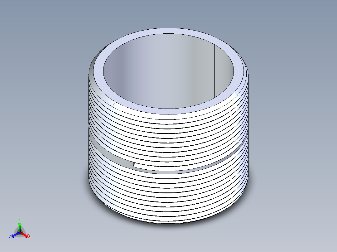 CPVC管件33-Sch80_Nipple_MPTxMPT_9861-251_2in x Close正等轴测图