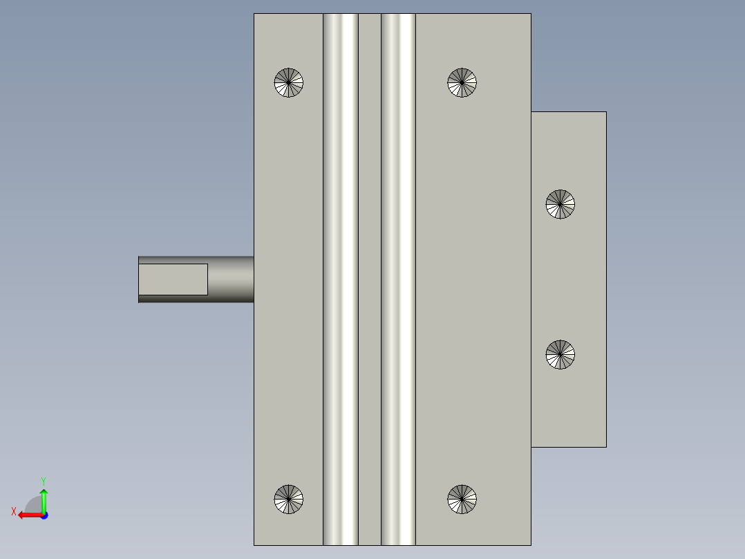 旋转气爪PRD12-60后视图
