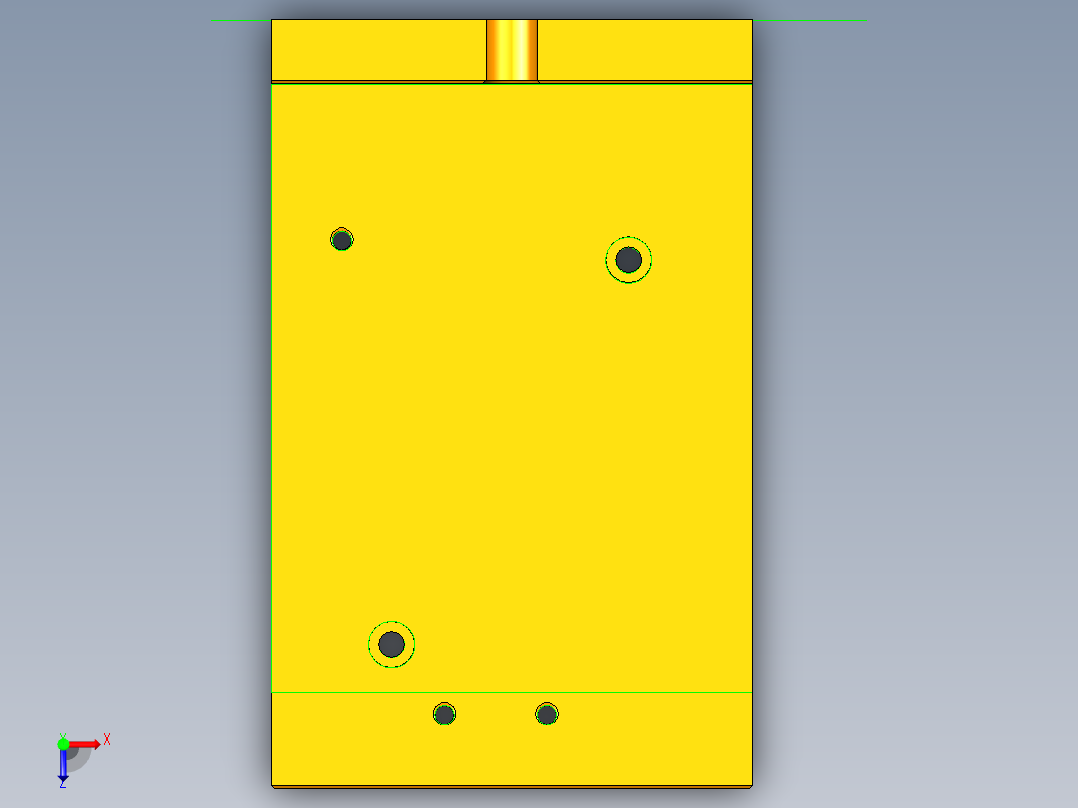 缸体镗孔夹具UG三维+CAD俯视图