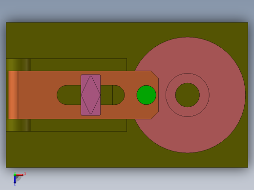 螺杆锁紧机构俯视缩略图