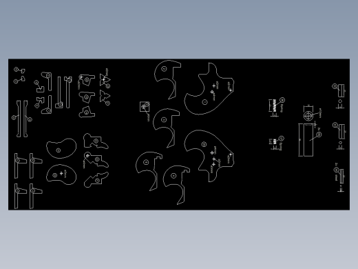 Derringer勃朗宁微型皮筋枪