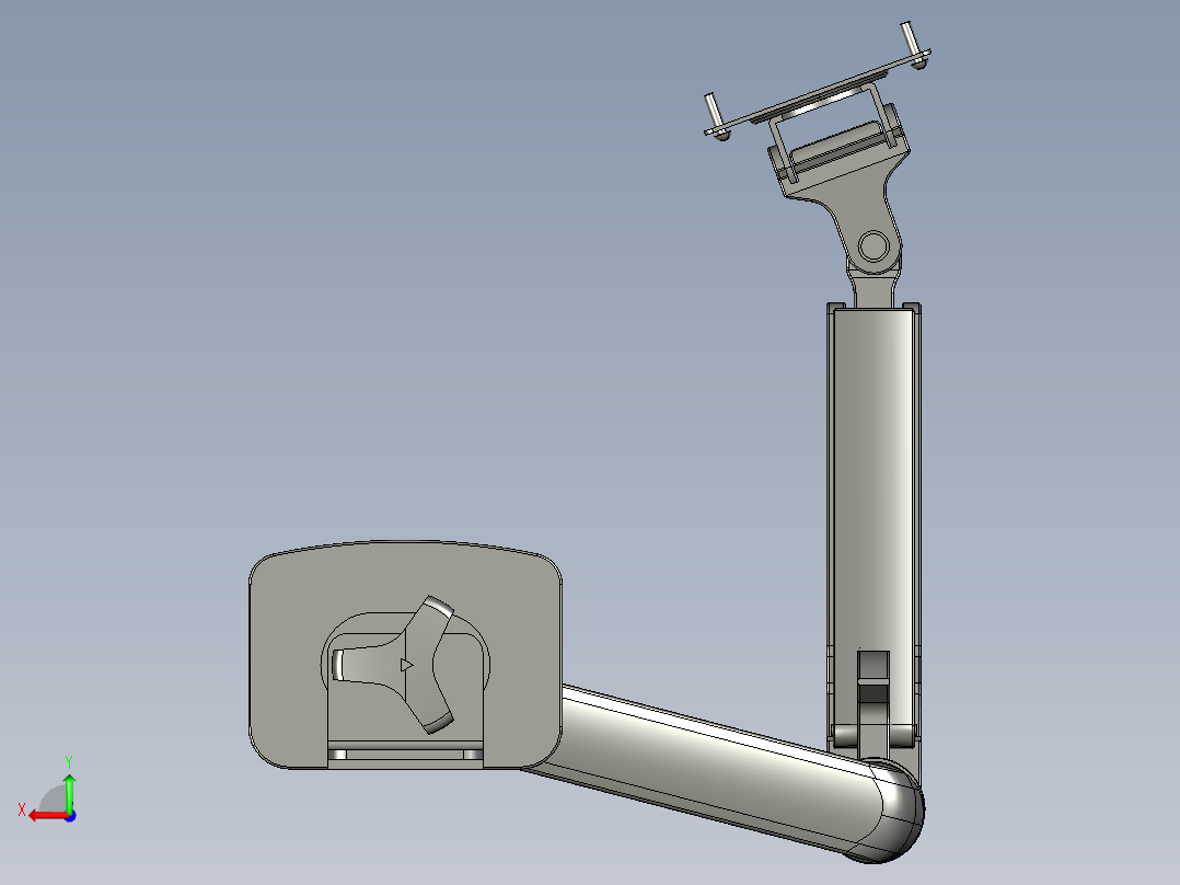 台式监护仪支架后视图