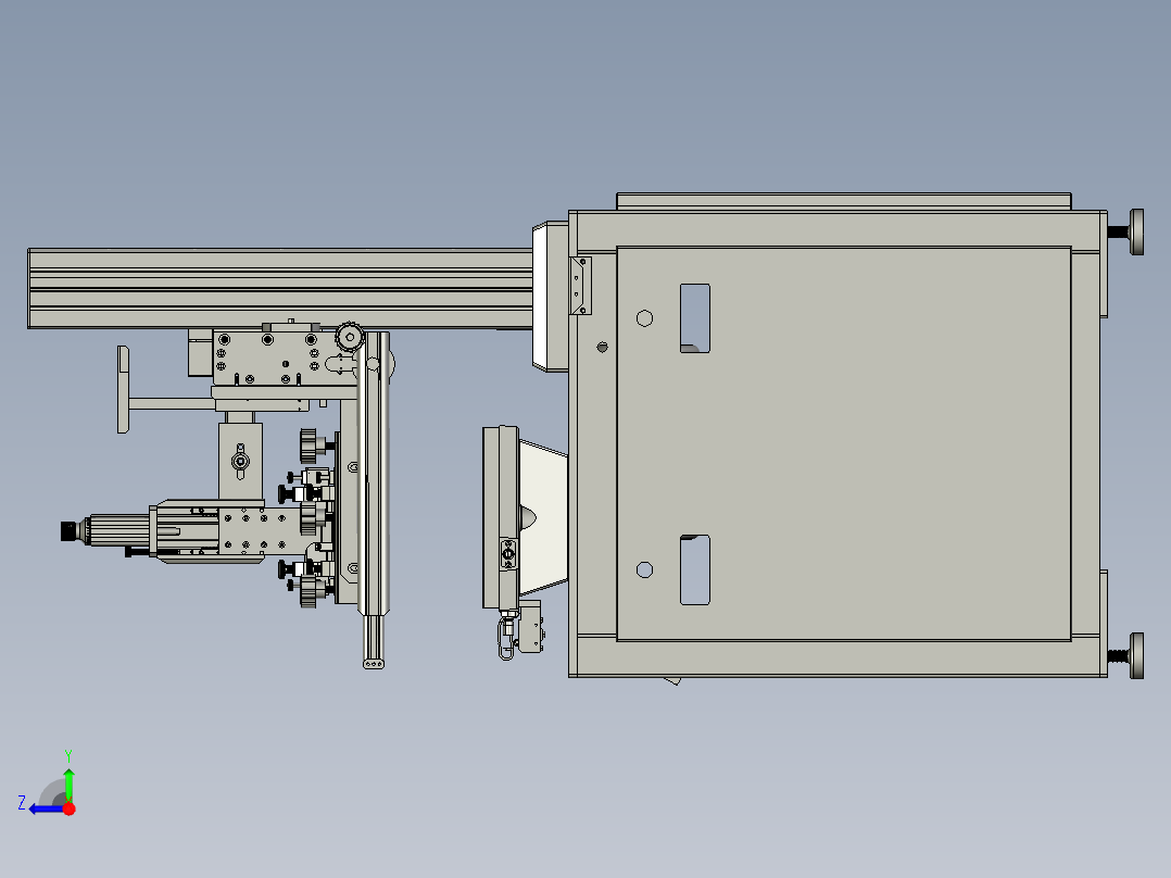丝印机 圆盘右视图