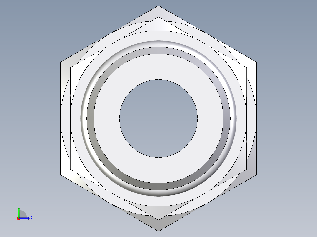 卡套式工业通用硬管接头EO_Male_Stud_connector_GEO16ZSMCF左视图