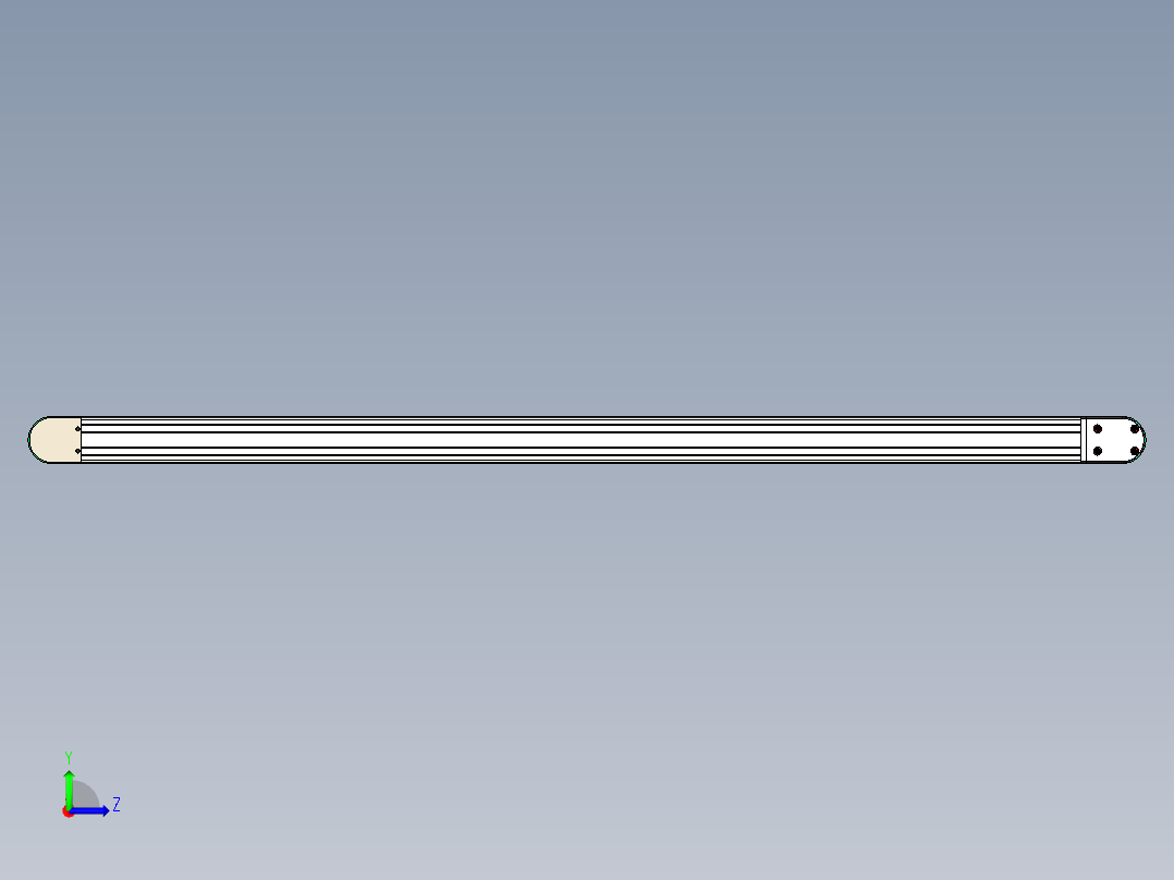 LE-XC3060-电动滚筒驱动皮带线左视图