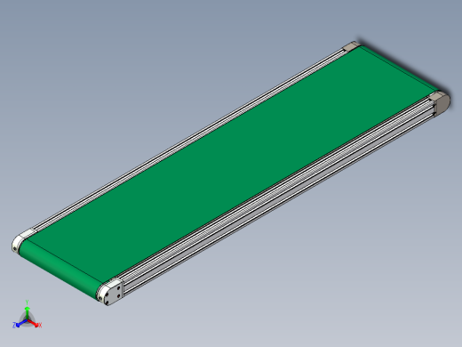 LE-XC3060-电动滚筒驱动皮带线正等轴测缩略图