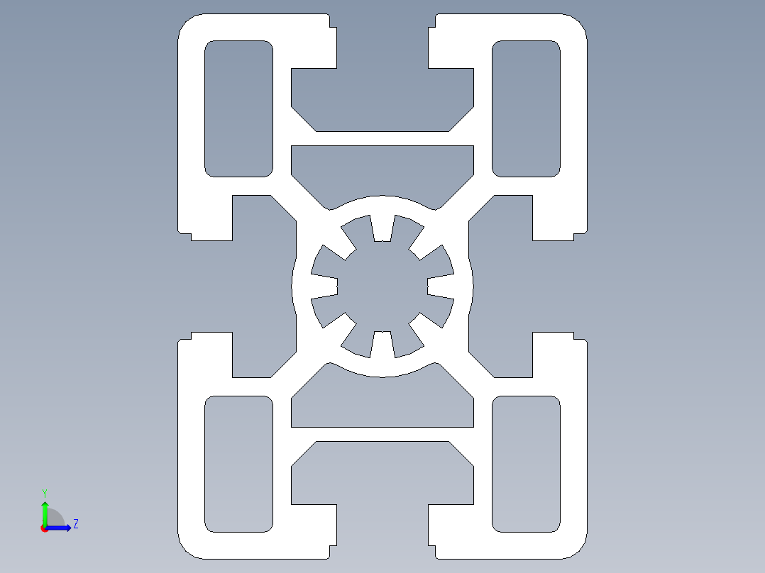 型材-BR 45X60 KJN990570.STEP左视图