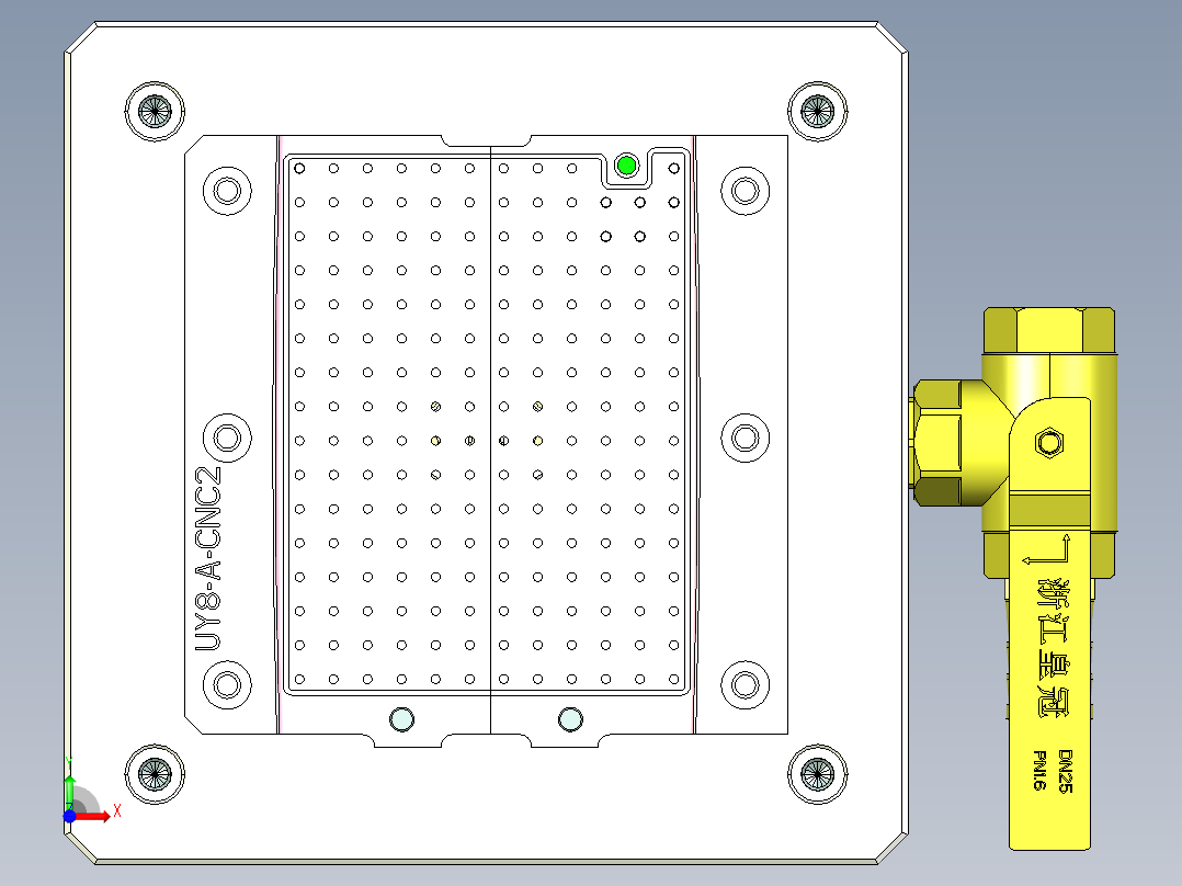 UY8-A-笔记本CNC工装夹具三维模型CNC2-0902前视图