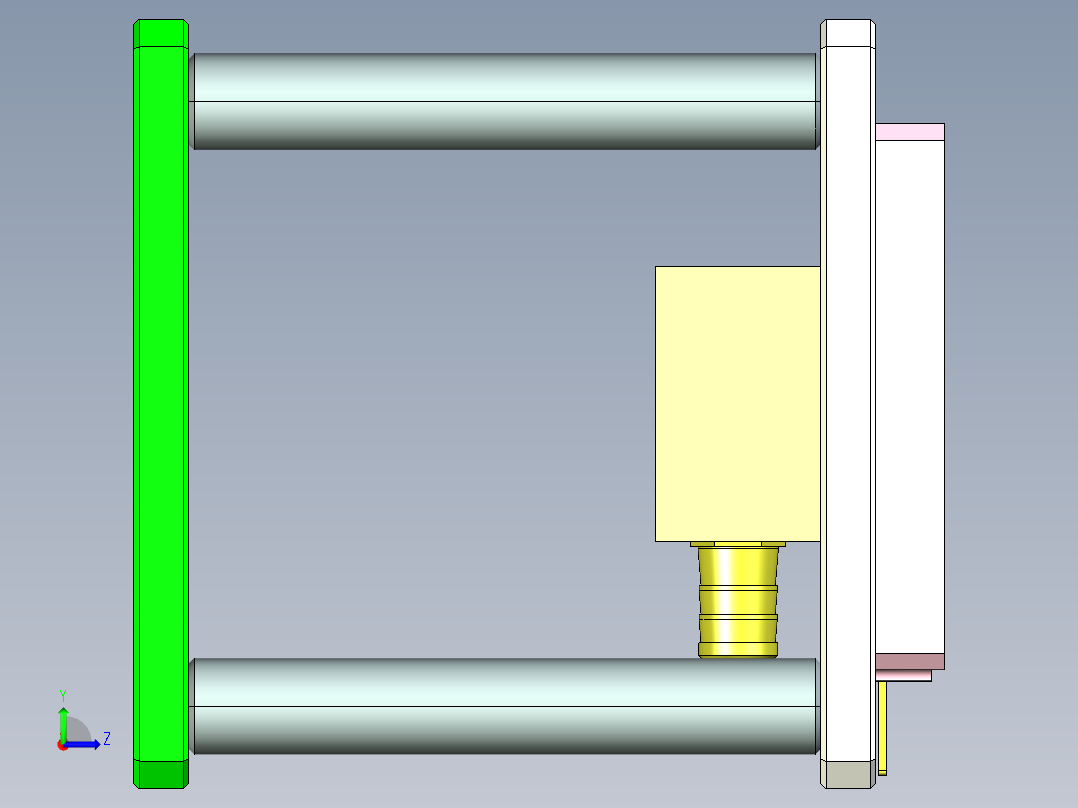UY8-A-笔记本CNC工装夹具三维模型CNC2-0902左视图