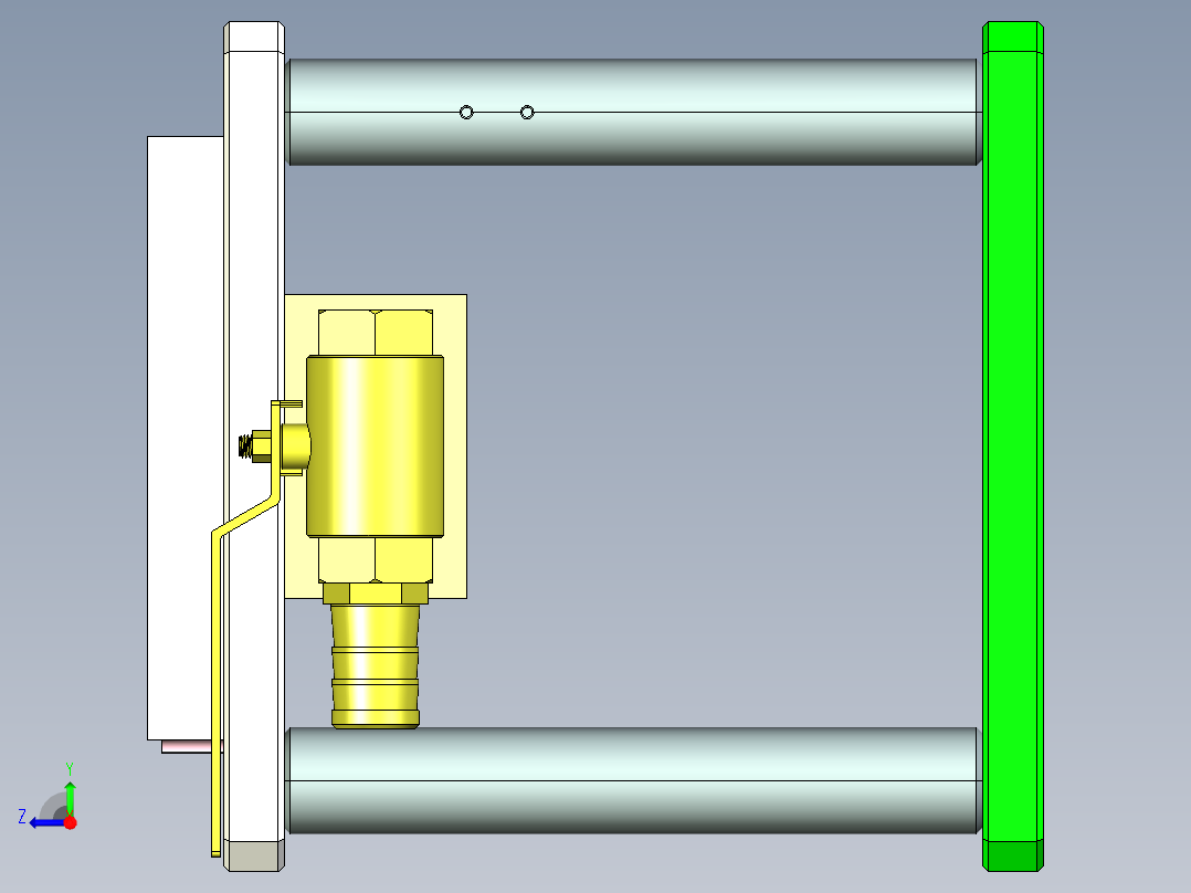 UY8-A-笔记本CNC工装夹具三维模型CNC2-0902右视图