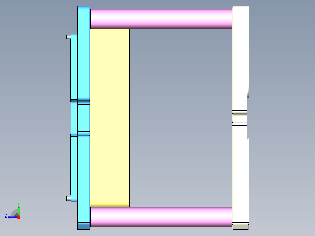 ZAZ00-Aam-A-笔记本CNC工装夹具三维模型CNC5-0209右视图