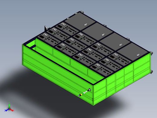 老化测试架sw21可编辑正等轴测缩略图