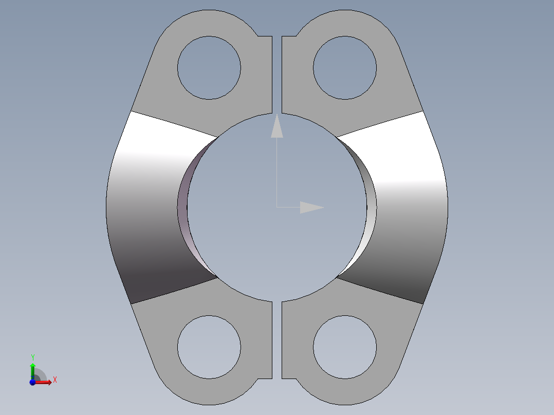 法兰接头、FS-16前视图
