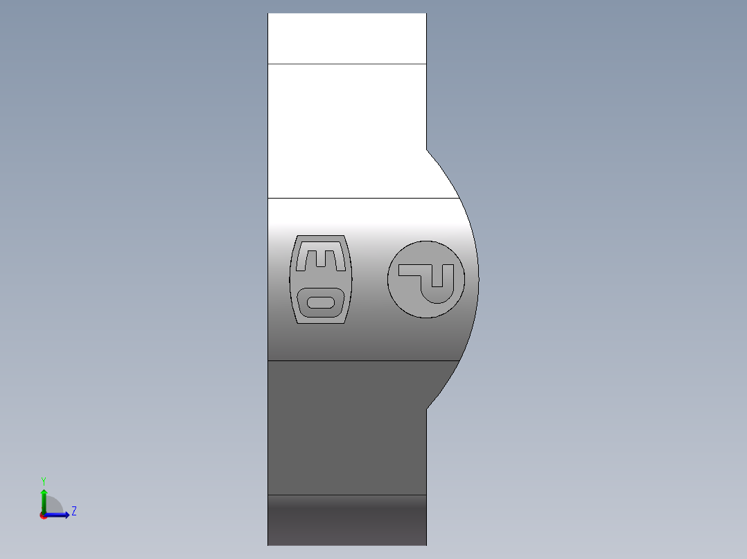 法兰接头、FS-16左视图