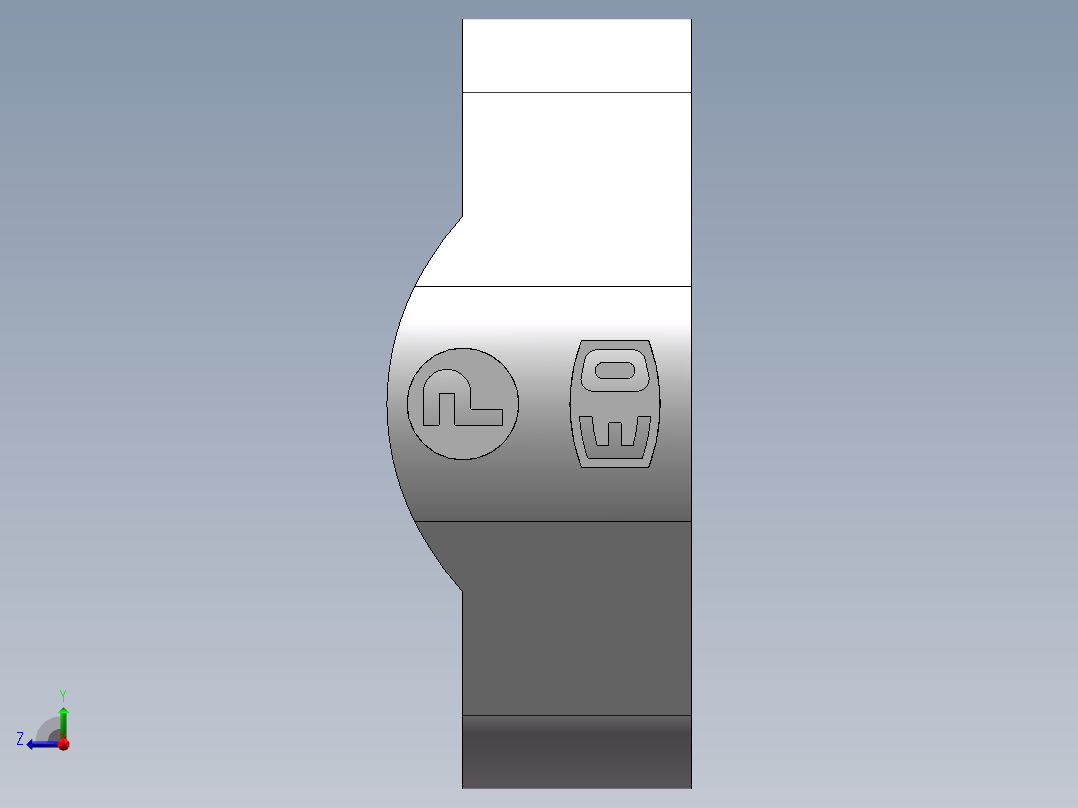 法兰接头、FS-16右视图