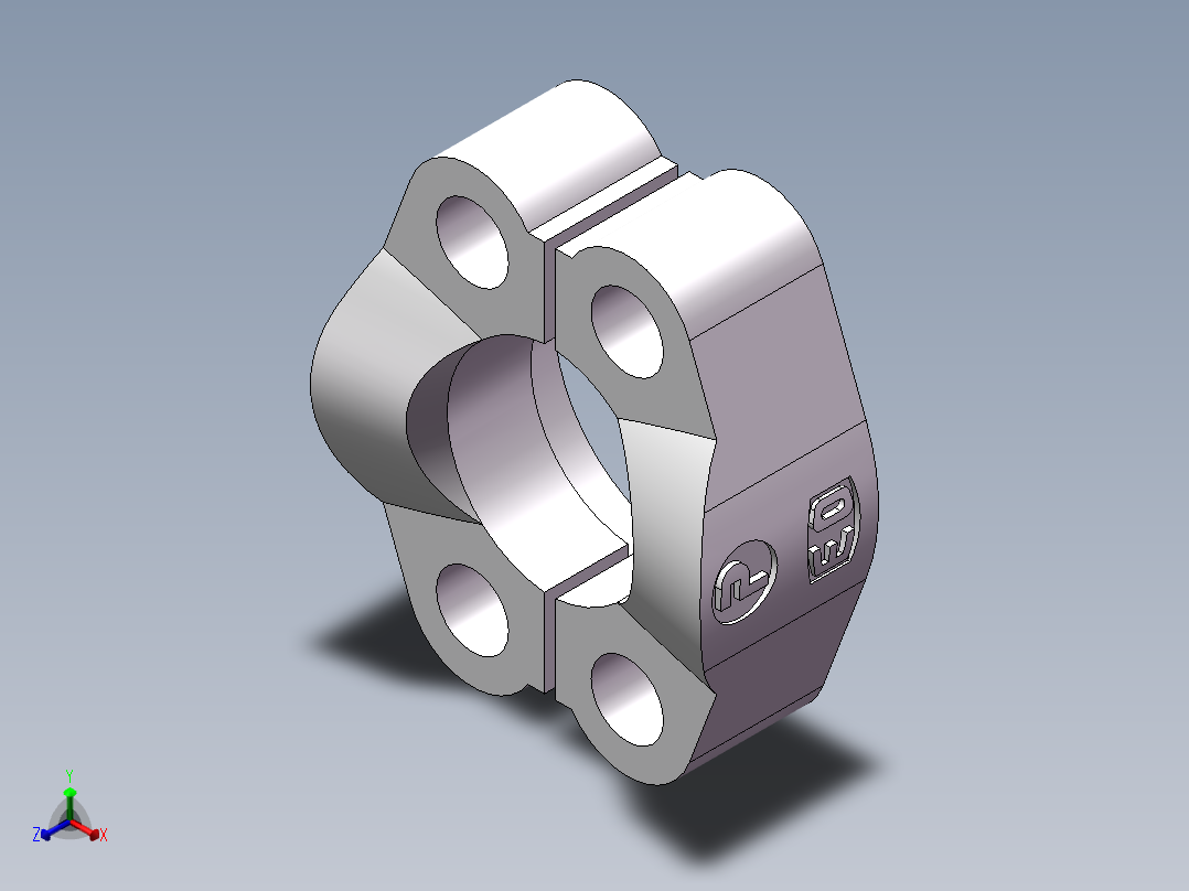 法兰接头、FS-16正等轴测图