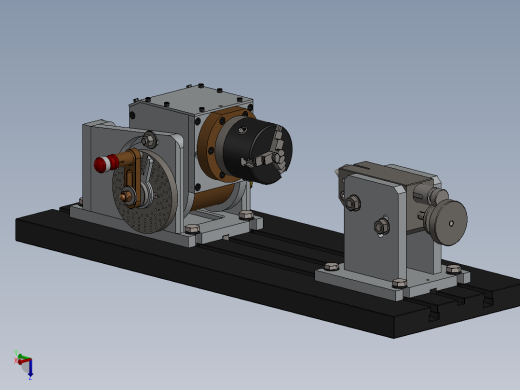 Modelado车床机构简易模型3D图纸 Solidworks设计