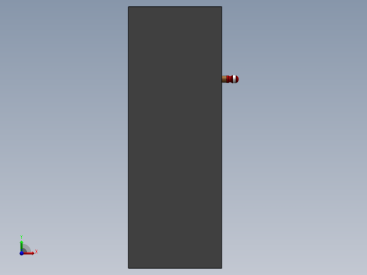 Modelado车床机构简易模型3D图纸 Solidworks设计前视缩略图