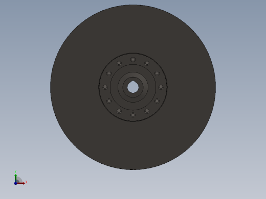 鼓风机叶轮前视缩略图