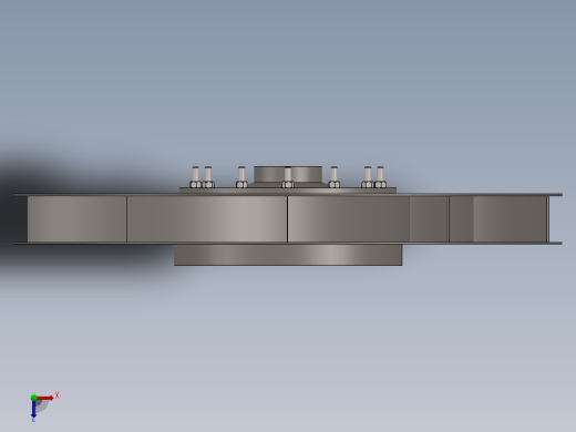 鼓风机叶轮俯视缩略图