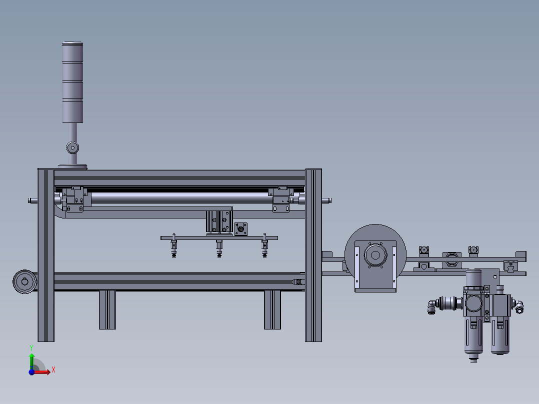 C800 无纺布自动裁切机前视图