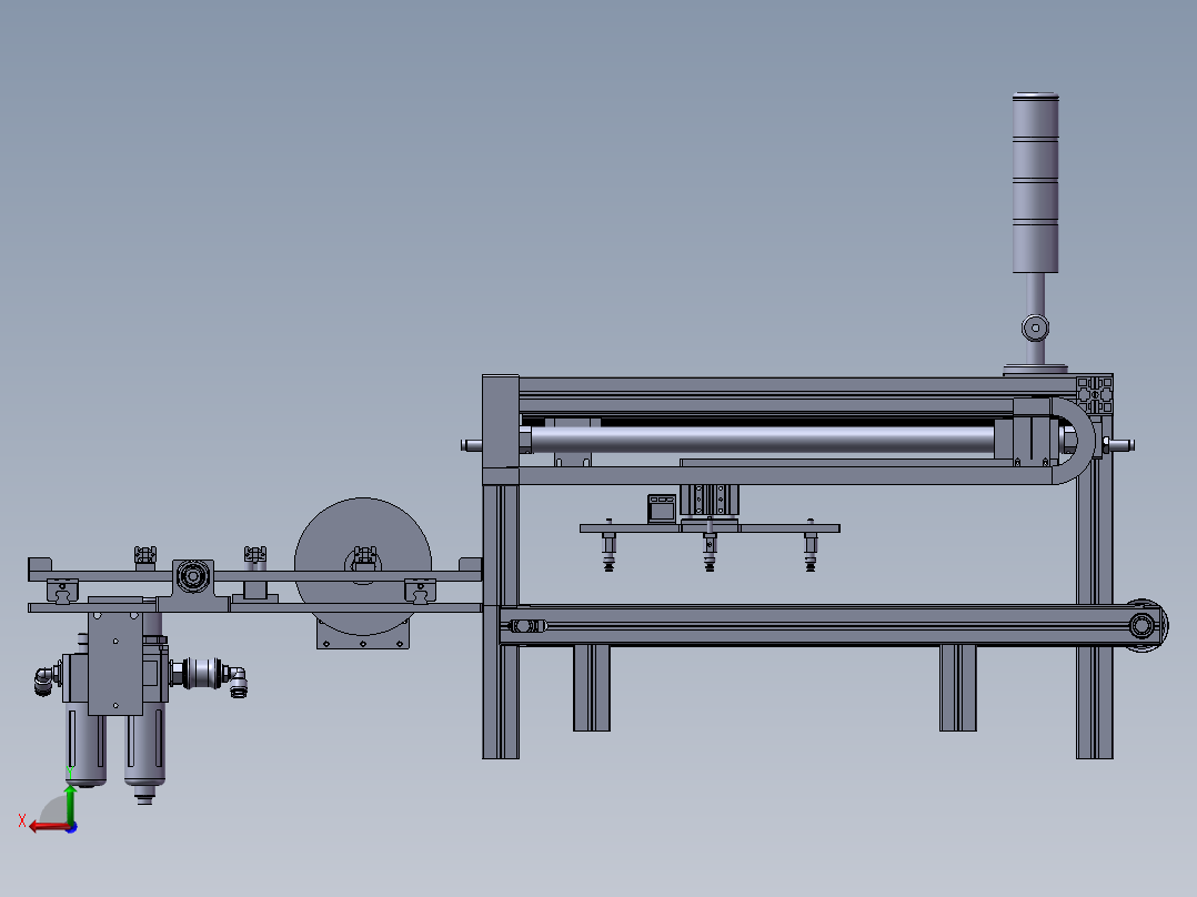 C800 无纺布自动裁切机后视图