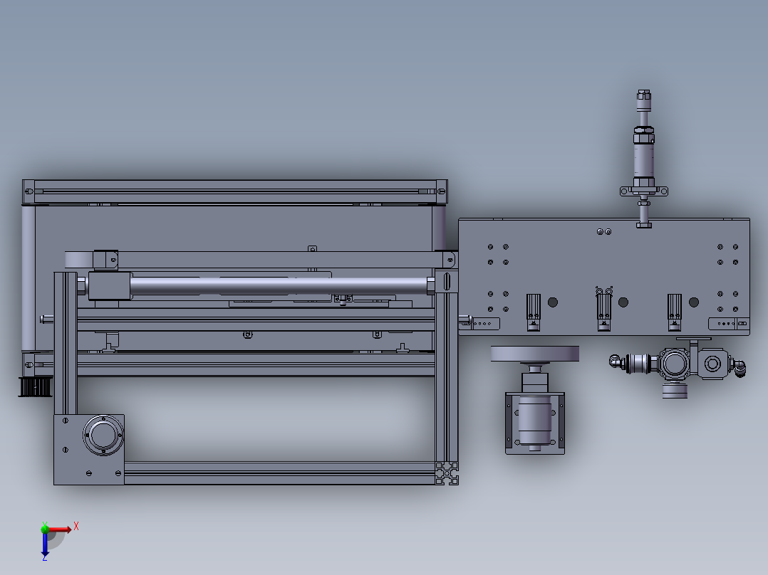C800 无纺布自动裁切机俯视图