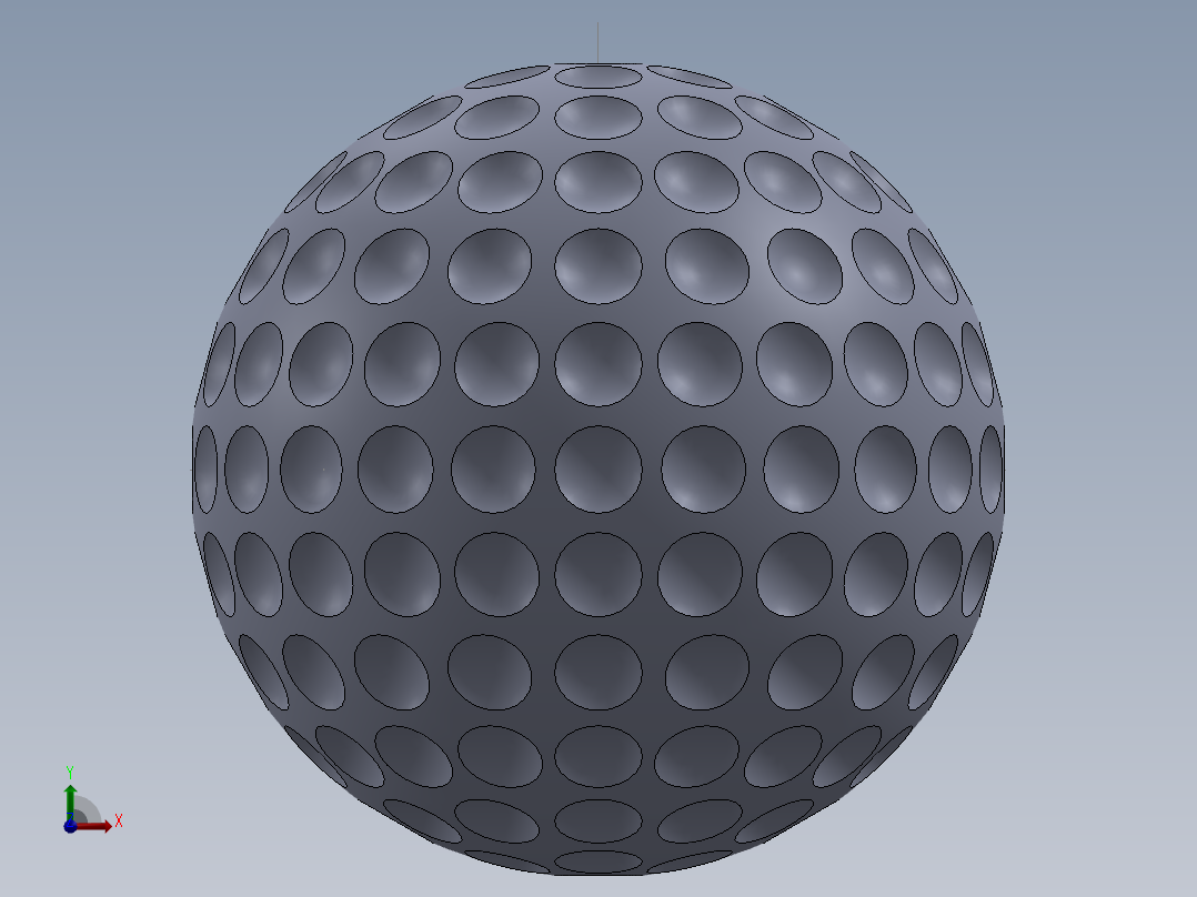 高尔夫球、高尔夫球小车、高尔夫球装备Golf Ball - Callaway style round dimpled SW.zip前视图