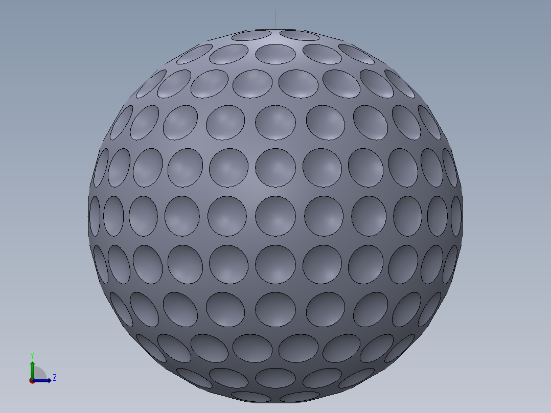 高尔夫球、高尔夫球小车、高尔夫球装备Golf Ball - Callaway style round dimpled SW.zip左视图