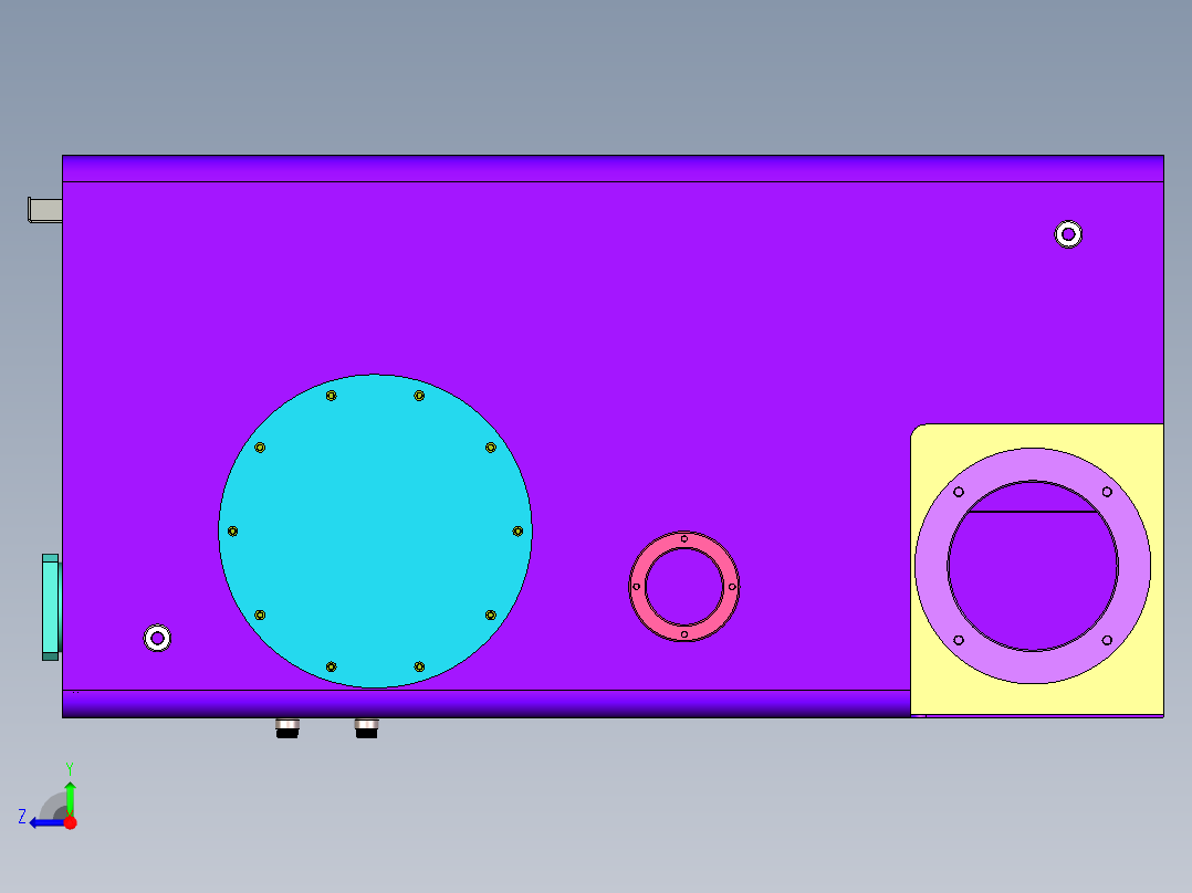液压油箱右视图