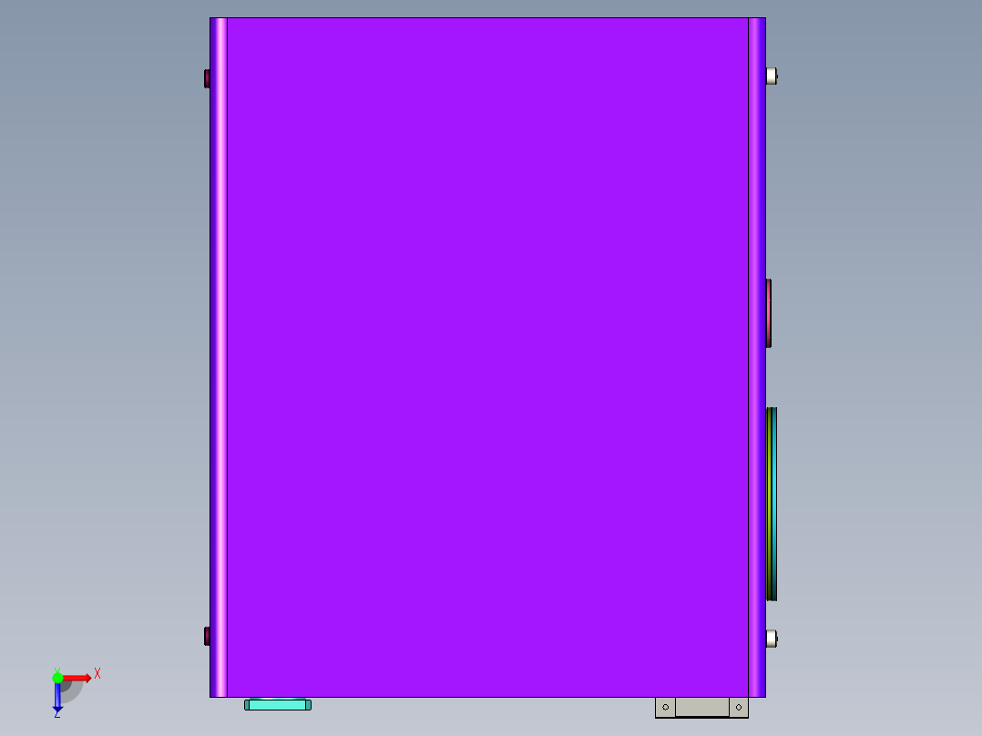 液压油箱俯视图