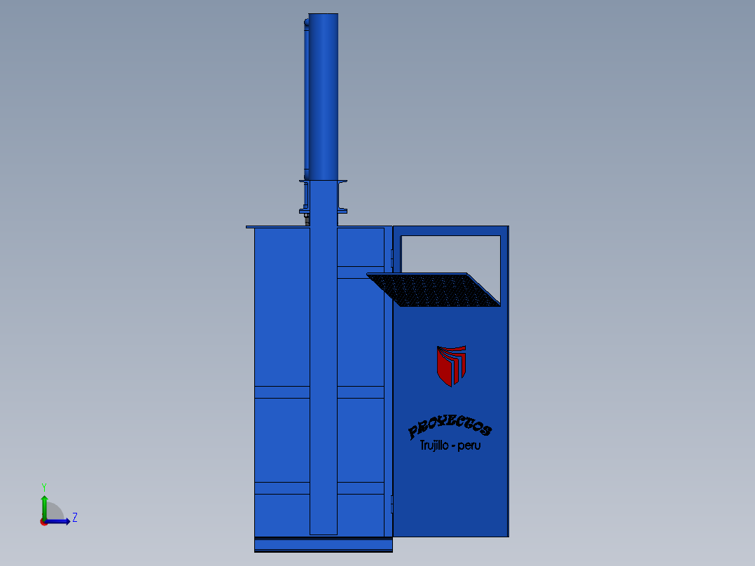 A3004075-液压压实机左视图