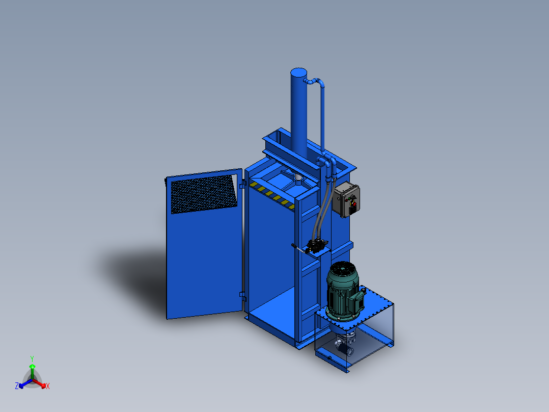 A3004075-液压压实机正等轴测图