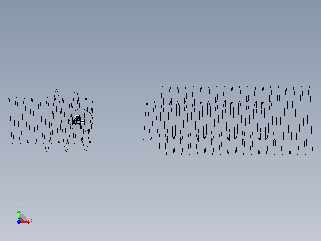 电脑桌(44)前视图