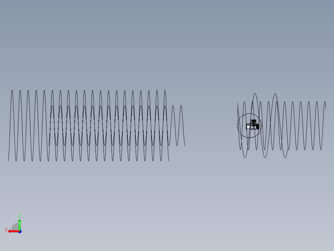 电脑桌(44)左视图