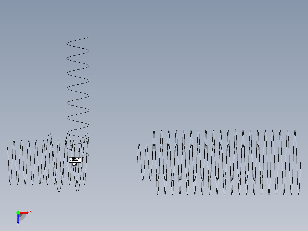 电脑桌(44)俯视图