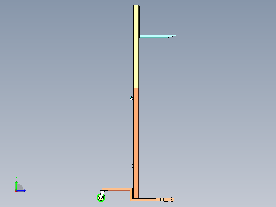 B2004272-叉车举升机左视图