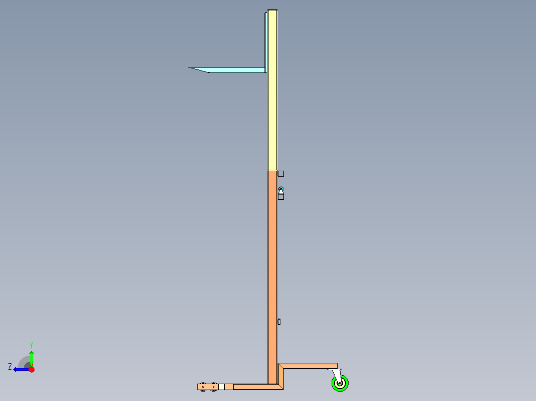 B2004272-叉车举升机右视图