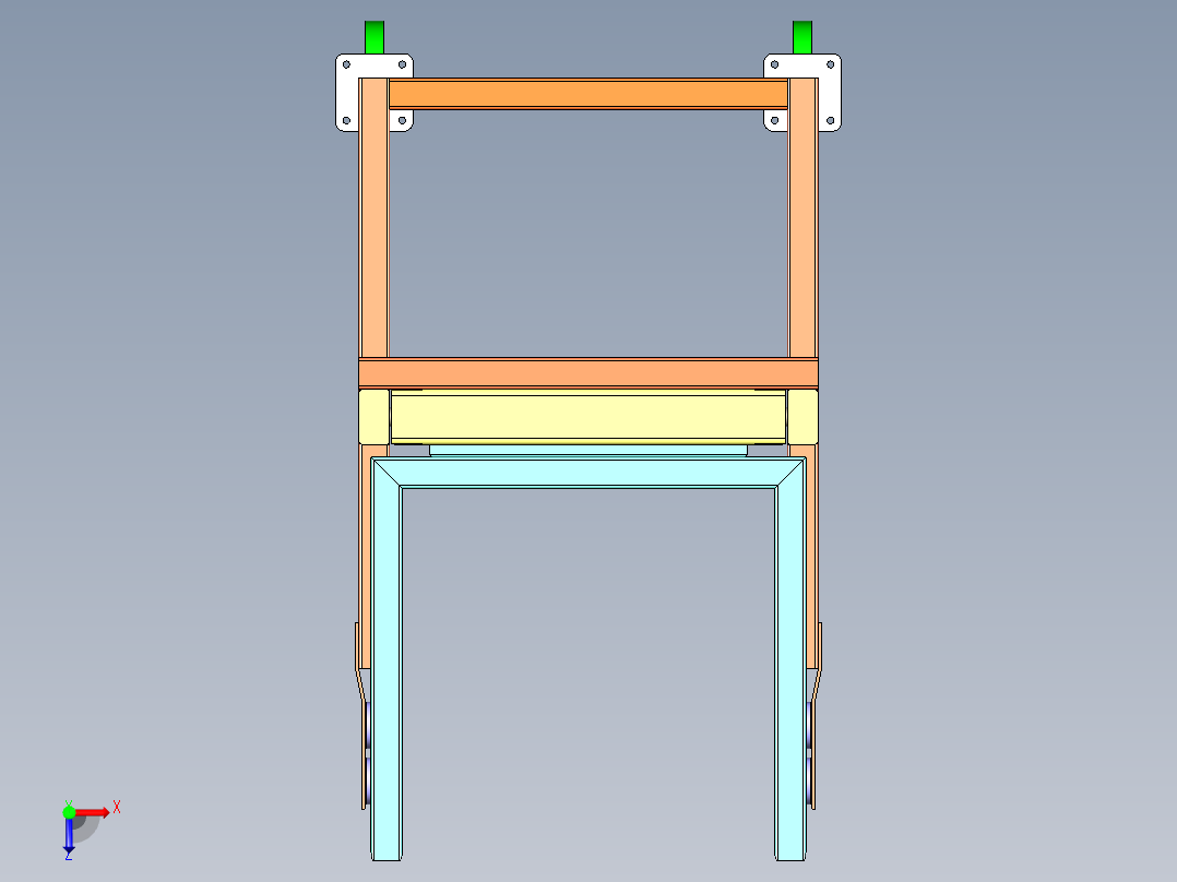 B2004272-叉车举升机俯视图