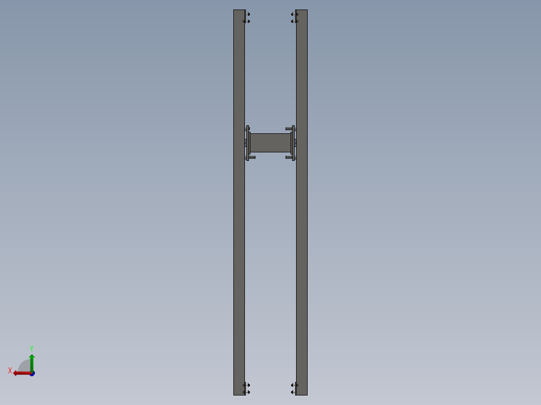通过校正垂直和水平方向的运动来控制纵向和横向倾斜的程度。后视图