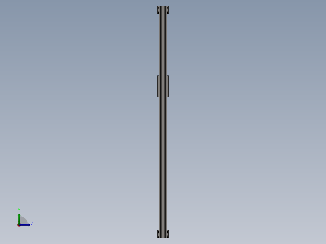 通过校正垂直和水平方向的运动来控制纵向和横向倾斜的程度。左视图