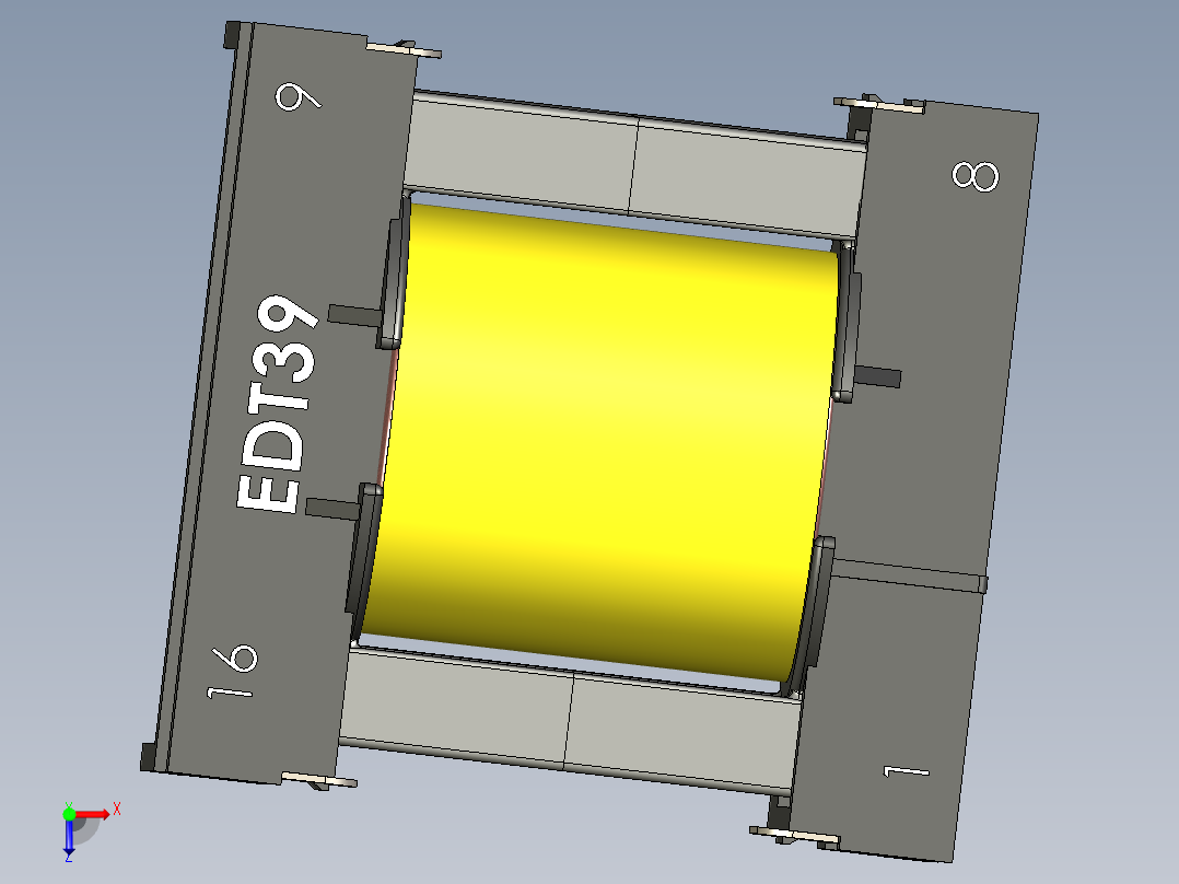 A0003391-ETD39ETD39 变压器开关电源俯视图