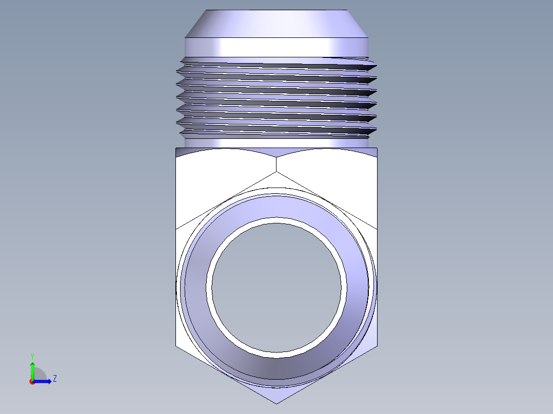 B3004336-T形铜管接头左视图