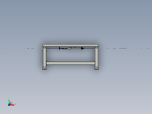 桌子高度调节table-height-adjustment-mechanism--stp stl前视缩略图