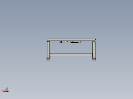 桌子高度调节table-height-adjustment-mechanism--stp stl后视缩略图